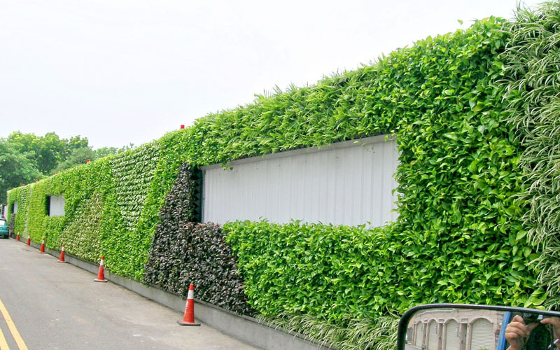 綠牆 植生牆 工地圍籬 作品案例