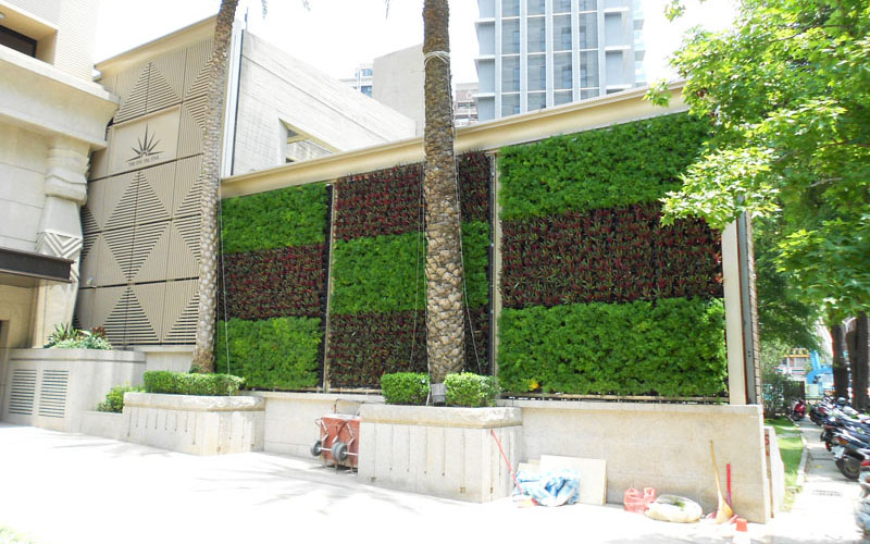 綠牆 植生牆 工地圍籬 作品案例