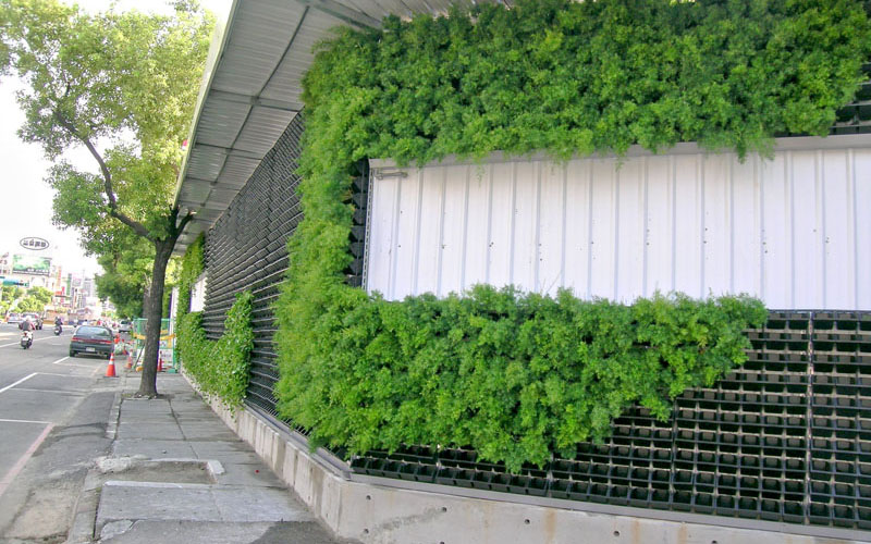 綠牆 植生牆 工地圍籬 作品案例