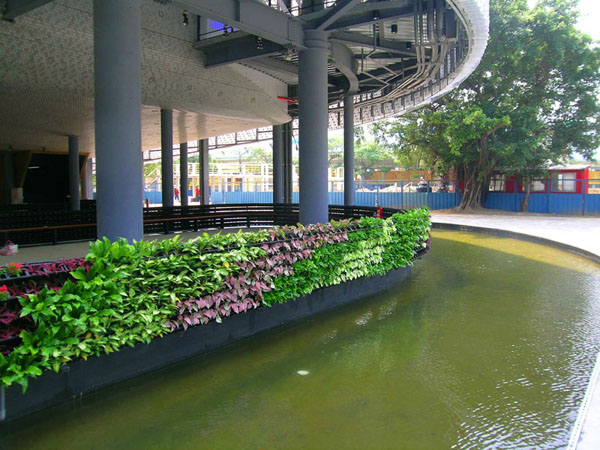 花牆 花柱 植生牆 綠牆 公共綠化 台中綠牆 花博
