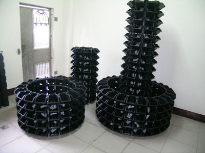 植生牆 花盆 左右型 花柱 圓柱