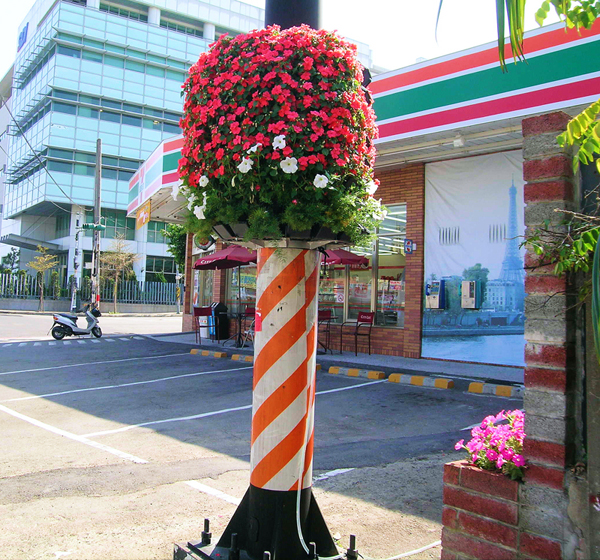 路燈 燈柱 柱子 綠化 花柱 綠柱