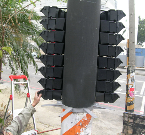 路燈 燈柱 柱子 綠化 花柱 綠柱